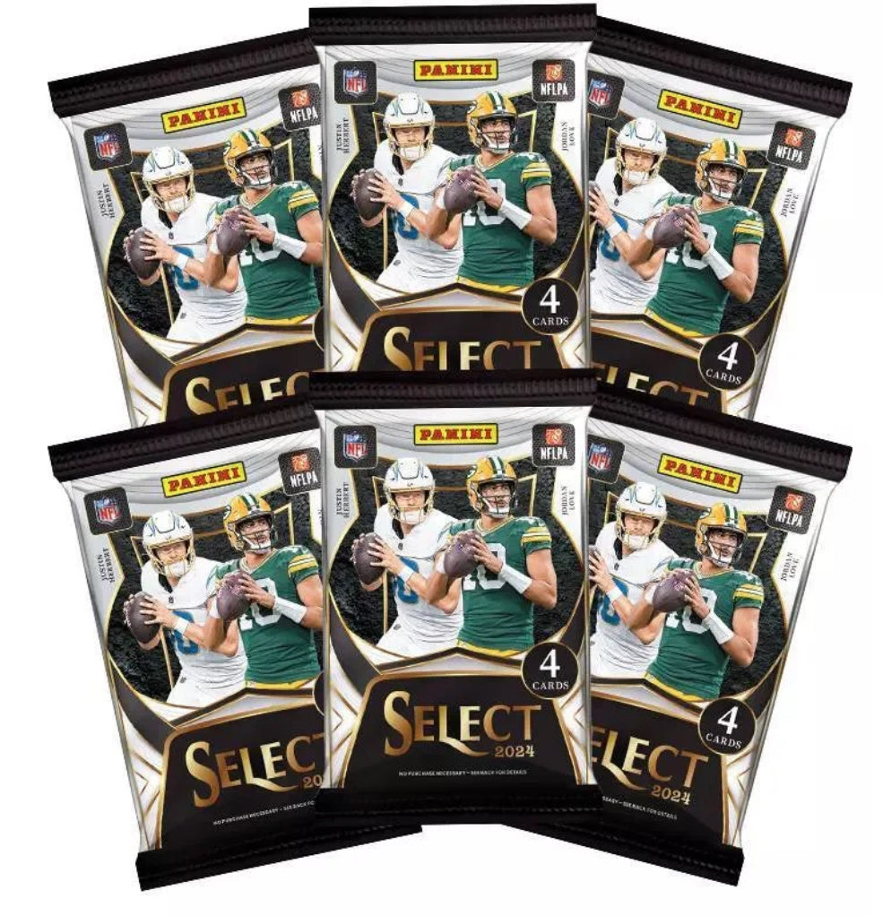 2024 Panini Select Football Trading Card Blaster Box - Green & Yellow Shock